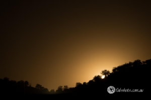 sunset,moon