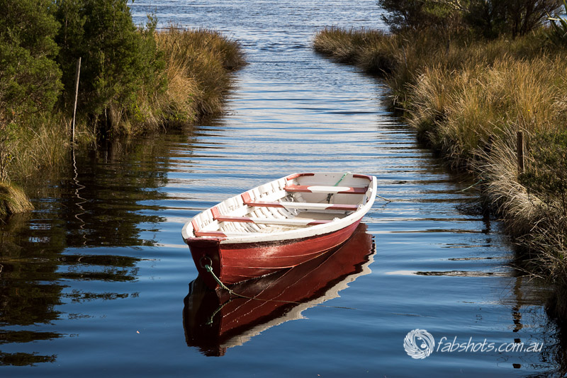 Moored dingy